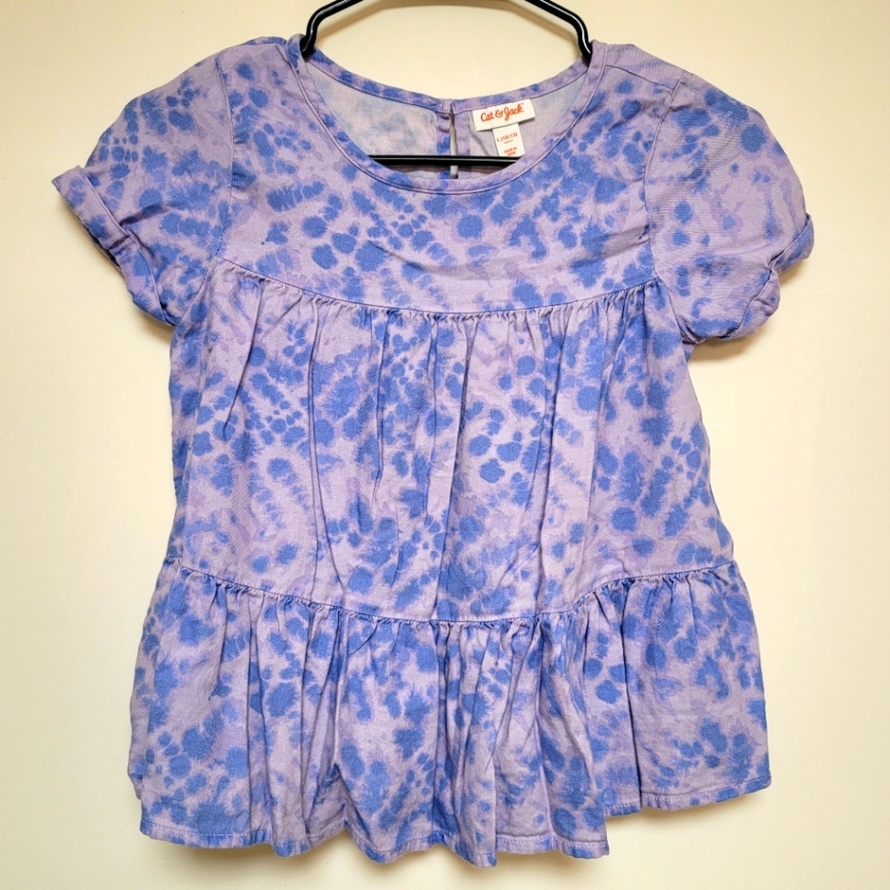 ✨️Girls | L (10/12) | Layered Short Sleeve Blouse | Cat & Jack